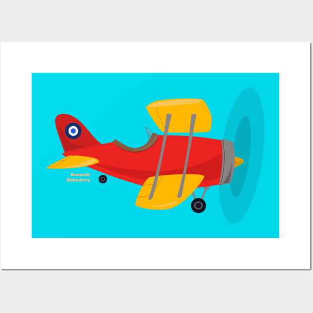 Biplane Wall Art by KShinabery